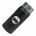 Milton Industries Coupler Push Button - 1/4 in. Fnpt 1/4 in. Fitting PE13-239